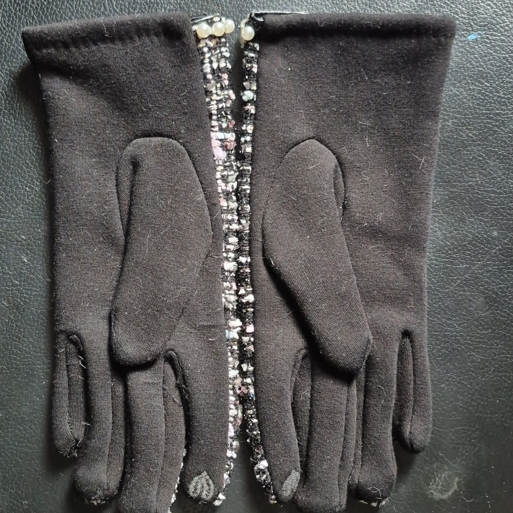 TWEED/ KNIT GLOVES - Picture 2 of 3